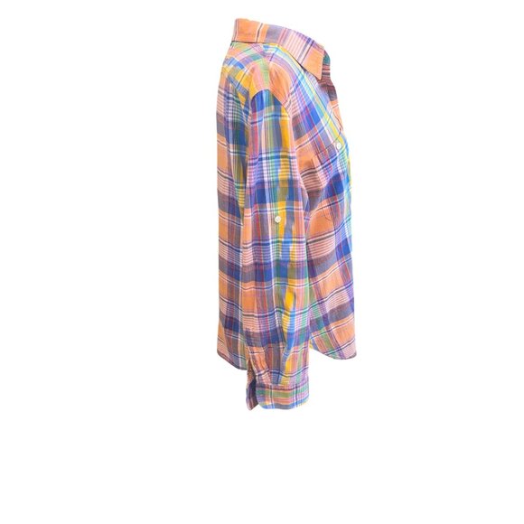 LRL Lauren Jeans Company Plaid Button-Up Shirt Cotton XL Preppy Old Money Cottag - Picture 10 of 10